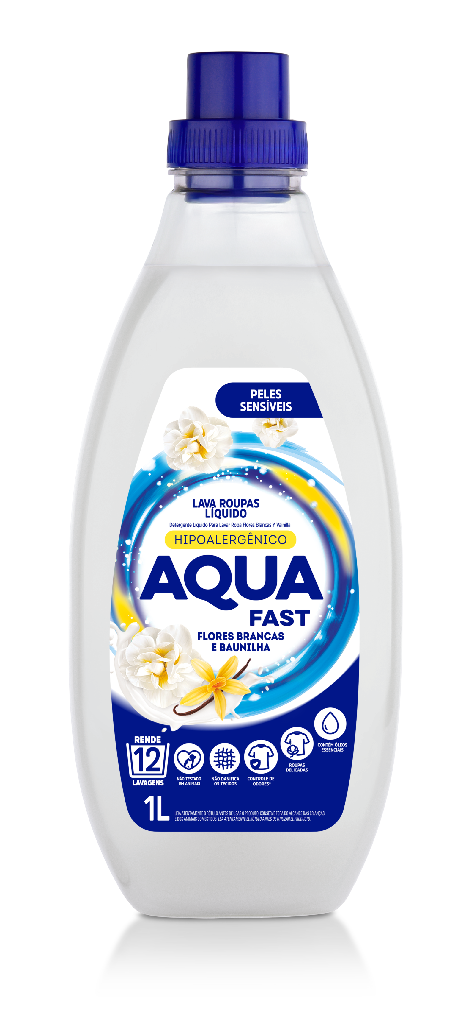 Lava Ropa Sign Lava Ropa Líquido Flores Blancas y Vainilla 1L - Aquafast ES