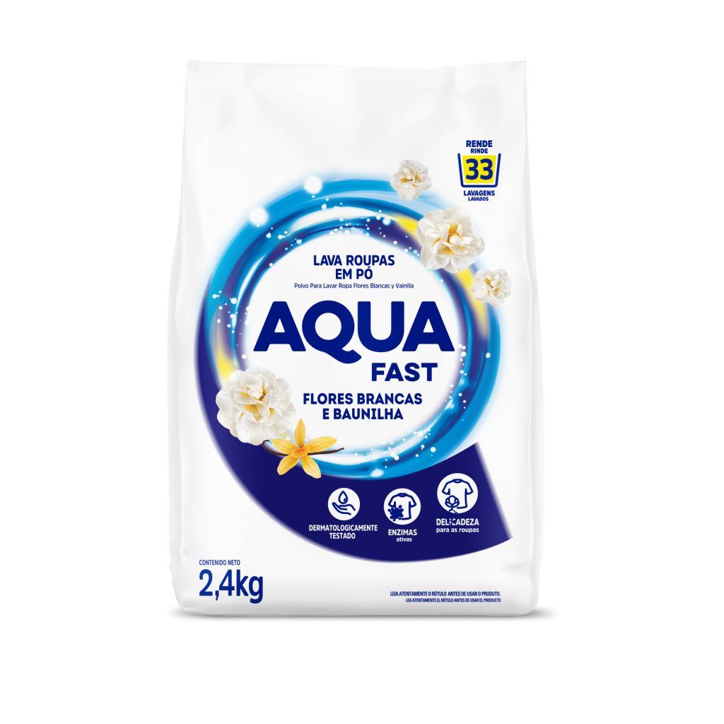 Detergente en Polvo Flores Blancas y Vainilla 2,4Kg