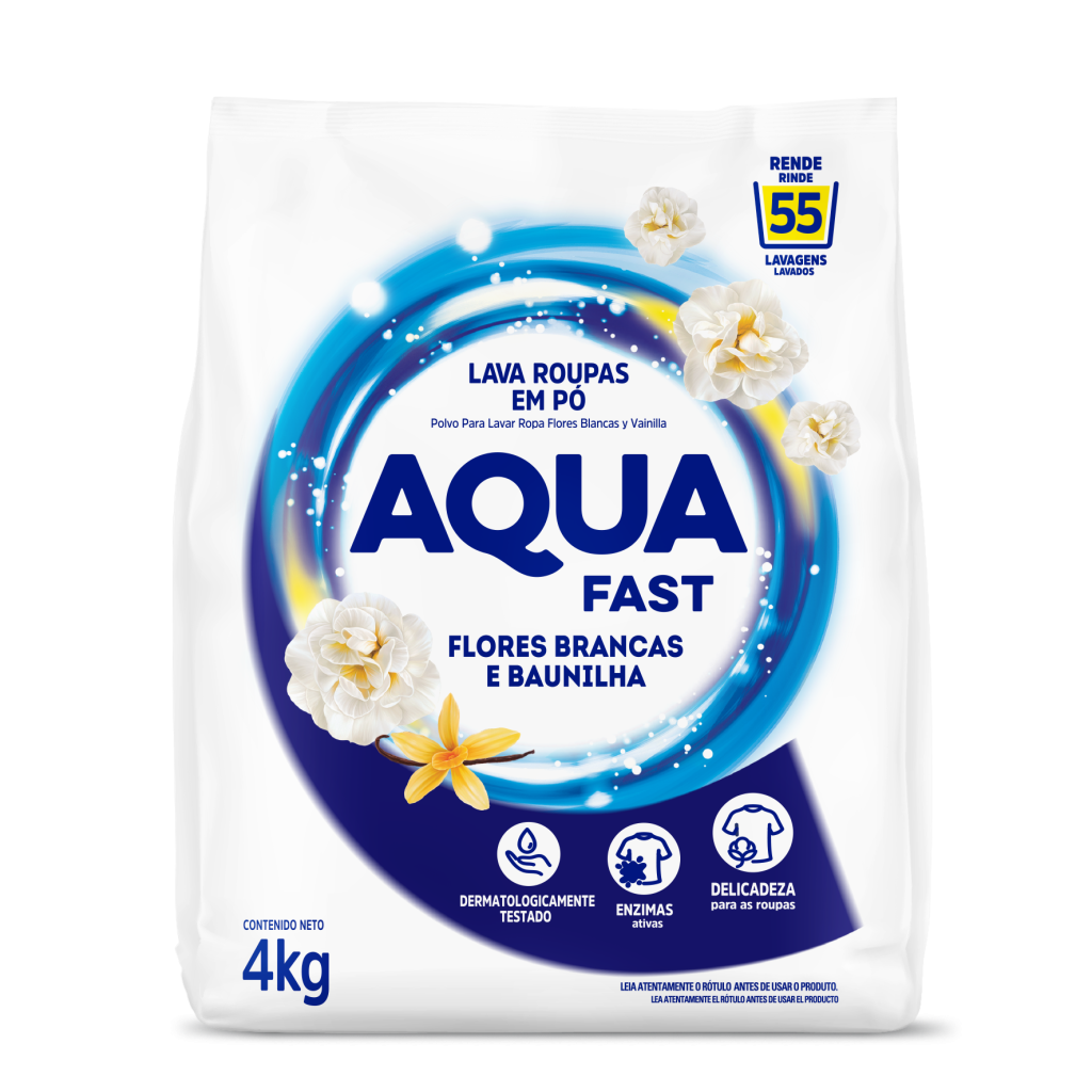 Detergente en Polvo Flores Blancas y Vainilla 4Kg