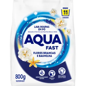 Lava Roupas em Pó Flores Brancas e Baunilha 800g