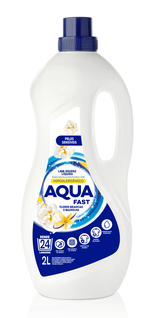 Lava Roupas Líquido Flores Brancas e Baunilha 2L