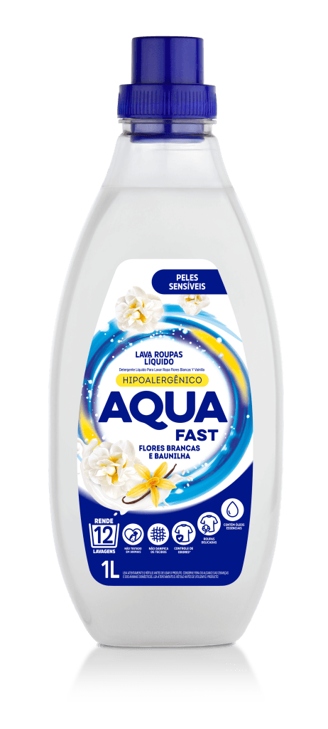 Lava Roupas Líquido Flores Brancas e Baunilha 1L