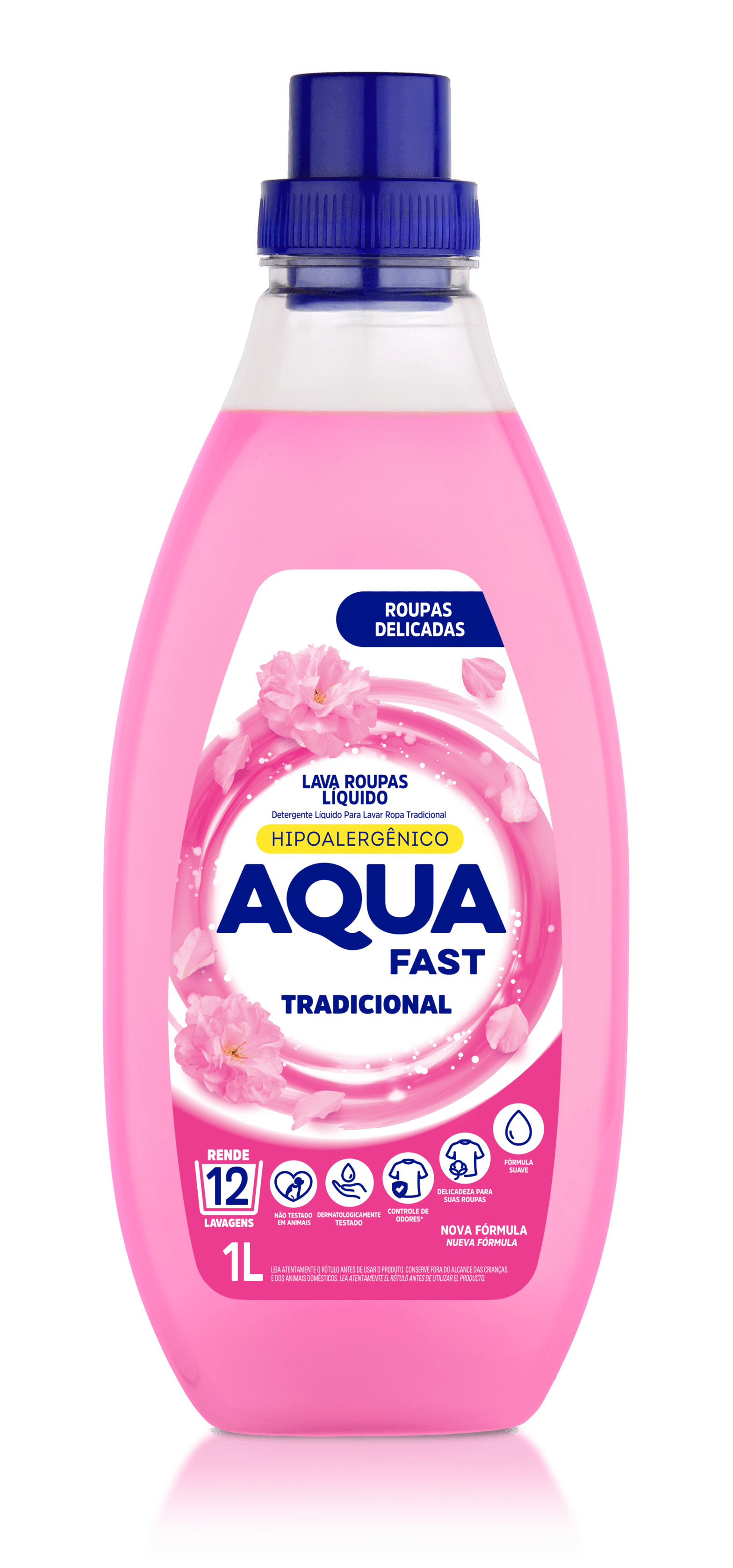 Lava Roupas Líquido Tradicional 1L - Aquafast