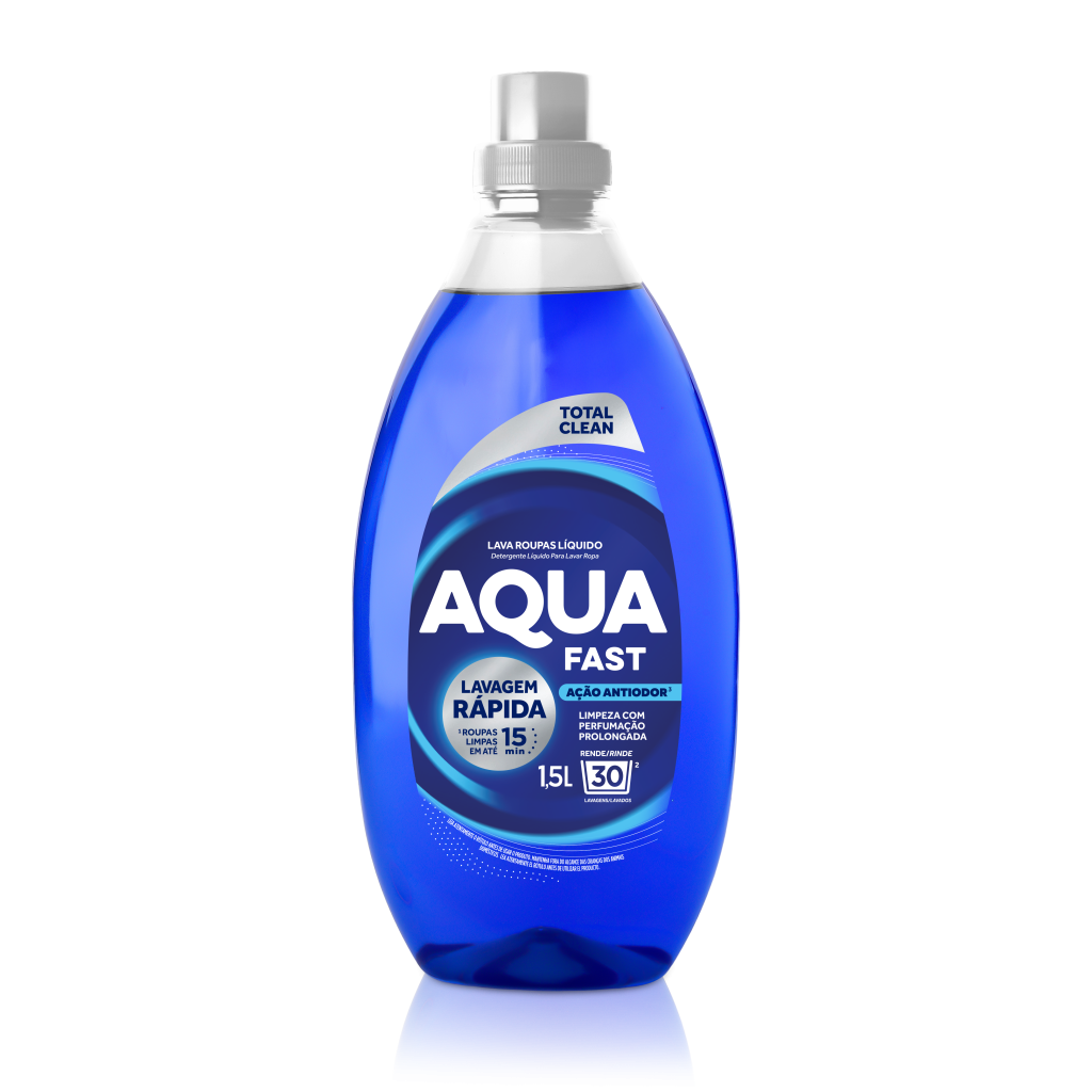 Lava Roupas Líquido Lavagem Rápida Total Clean 1,5L