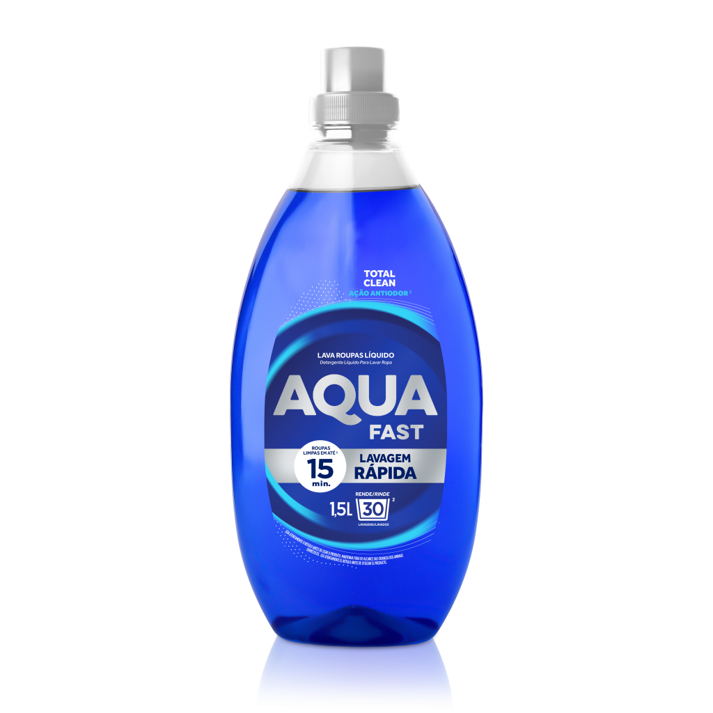 Lava Roupas Líquido Lavagem Rápida Total Clean 1,5L
