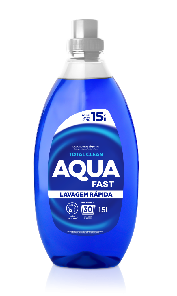 Lava Roupas Líquido Lavagem Rápida Total Clean 1,5L