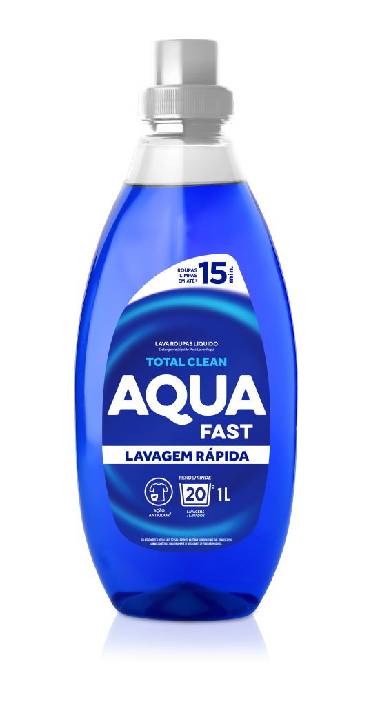 Lava Roupas Líquido Lavagem Rápida Total Clean 1L