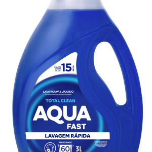 Lava Roupas Líquido Lavagem Rápida Total Clean 3L